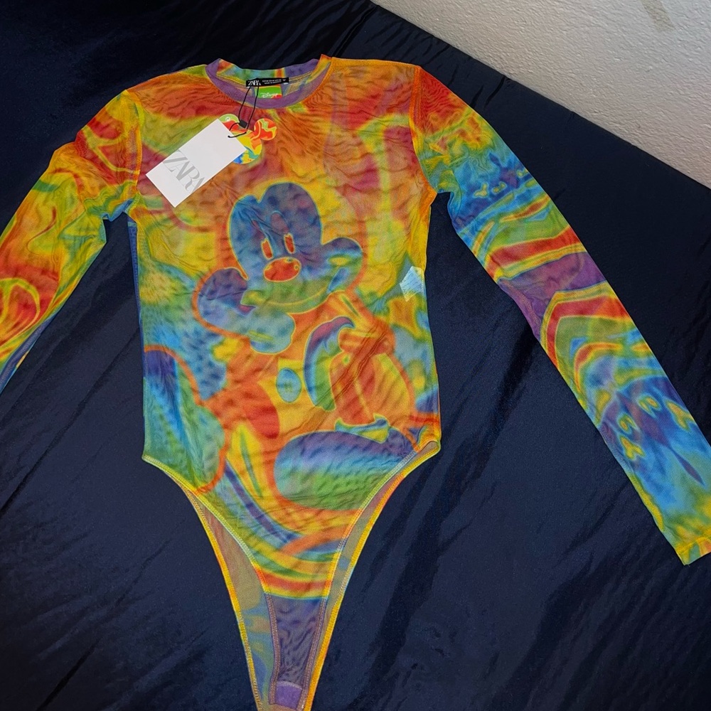 Zara Rainbow Disney Bodysuit